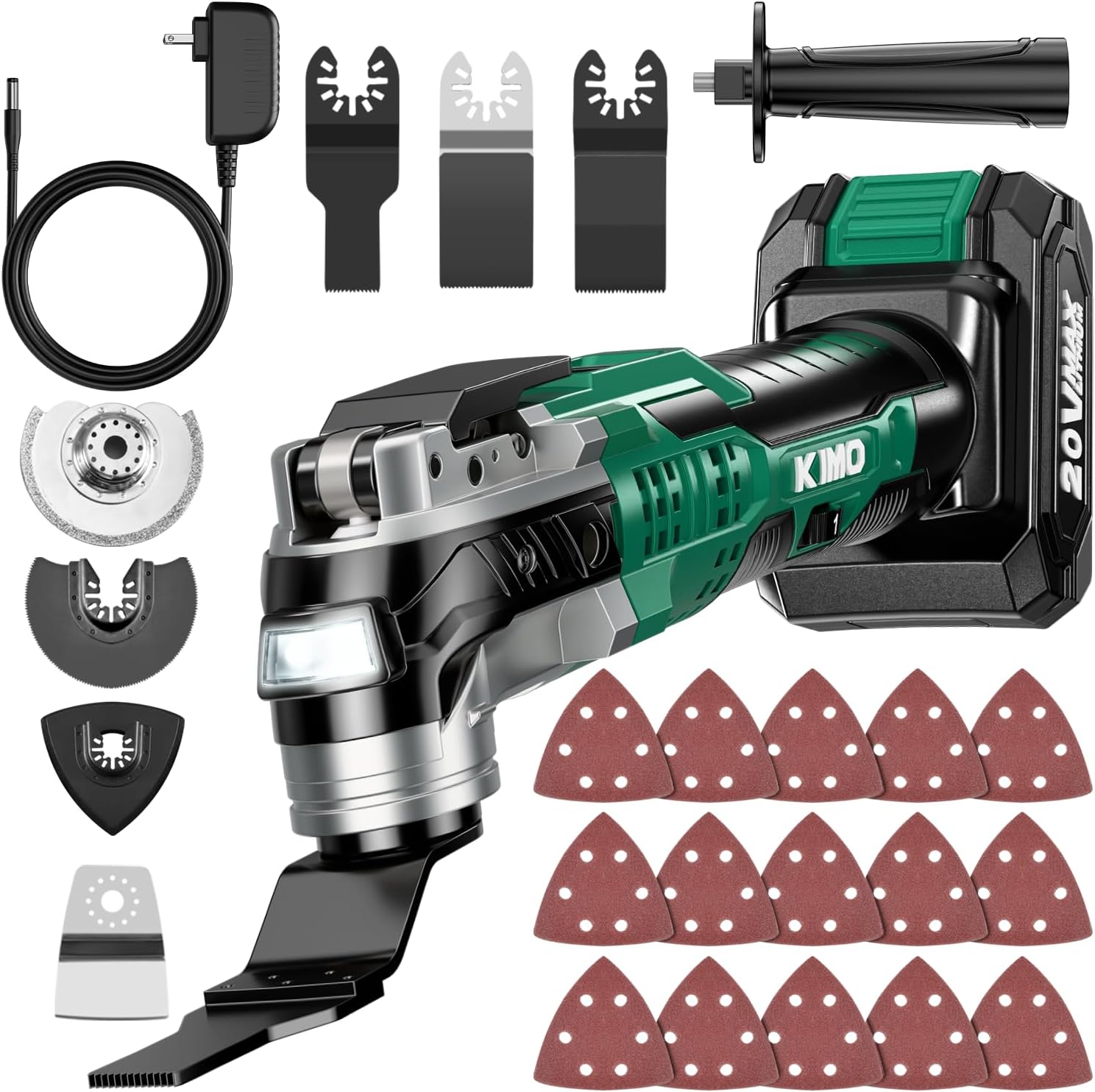 KIMO 20V Cordless Brushless Oscillating Multi-Tool