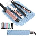 WRORUNER Plus Size Silicone Heat Resistant Mat for Hair Straighteners, Curling Irons, Flat Irons and Other Hair Styling Tools, Portable Hot Tools Pad Cover for Travel Vanity Salon(12.0" x 9.0") gallery image