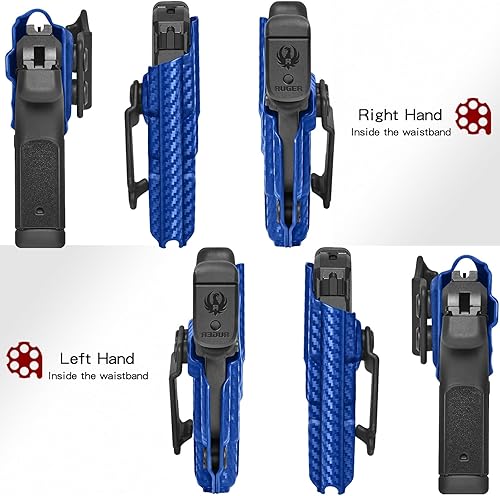 Miniatura 7 de Amberide IWB &amp; OWB KYDEX Funda Ajuste Pistola Ruger LCP MAX .380, funda de transporte oculta en la cintura interior exterior, inclinación ajustable