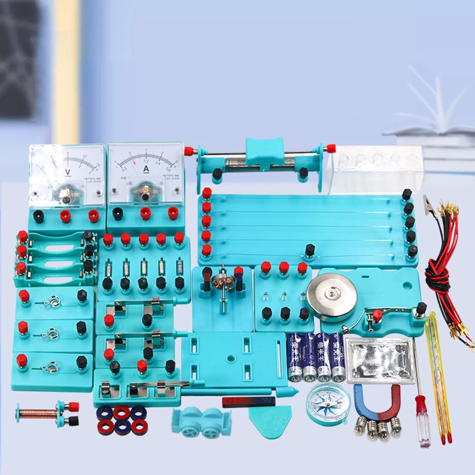 Kit didattici per laboratori di fisica che promuovono l'apprendimento della fisica e dell'elettricità, incoraggiando gli studenti a sviluppare