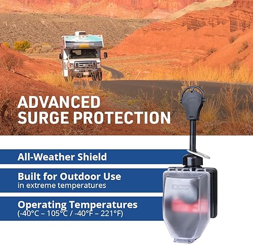 Miniatura 3 de Progressive Industries - Protector contra sobretensiones inteligente portátil para vehículos recreativos, color negro, 30 amperios, SSP-30XL