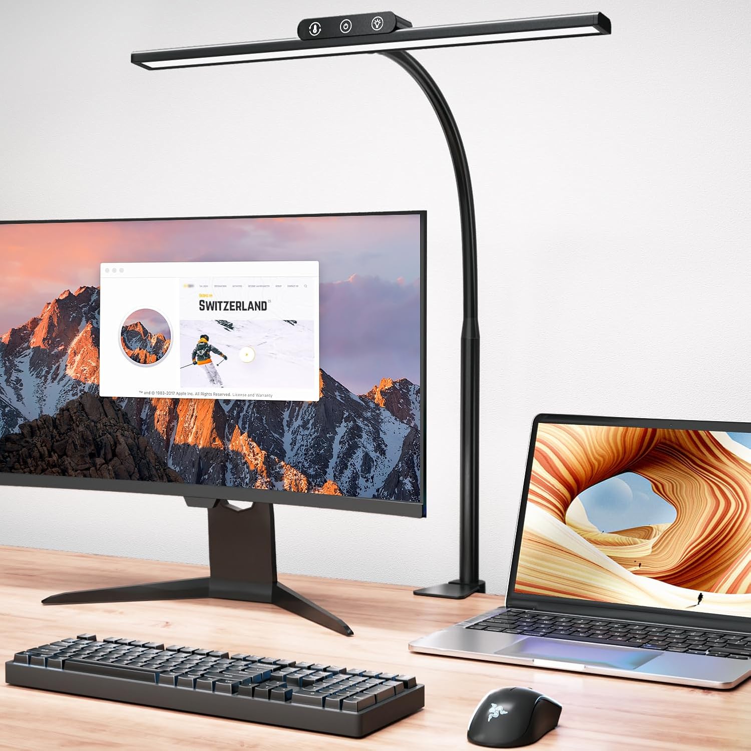 KableRika Desk Lamp,Led Desk Lamp for Home Office,Eye Care Desk Light