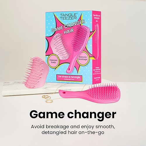 Miniatura 3 de Tangle Teezer Set de regalo de edición limitada con mini cepillo para el cabello y masajeador del cuero cabelludo para exfoliar y desenredar todo