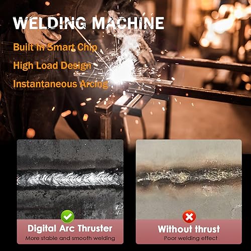 Miniatura 10 de Welding Machine, Upgraded MMA-250A 110V Welder Machine,Portable Stick Welder IGBT Digital Display LCD,Home DIY Arc Welder,Hot Start Arc Force