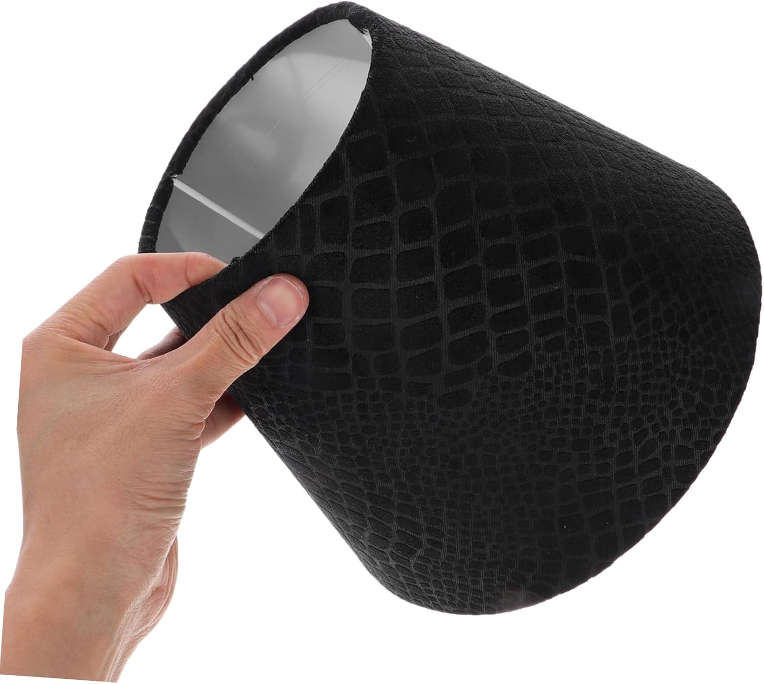 DOITOOL Cloth Lamp Shade Small Replacement Plaid Fabric Clip Light Cover for Table and Desk Lamps Elegant Design Easy to Clean Versatile Compatibility