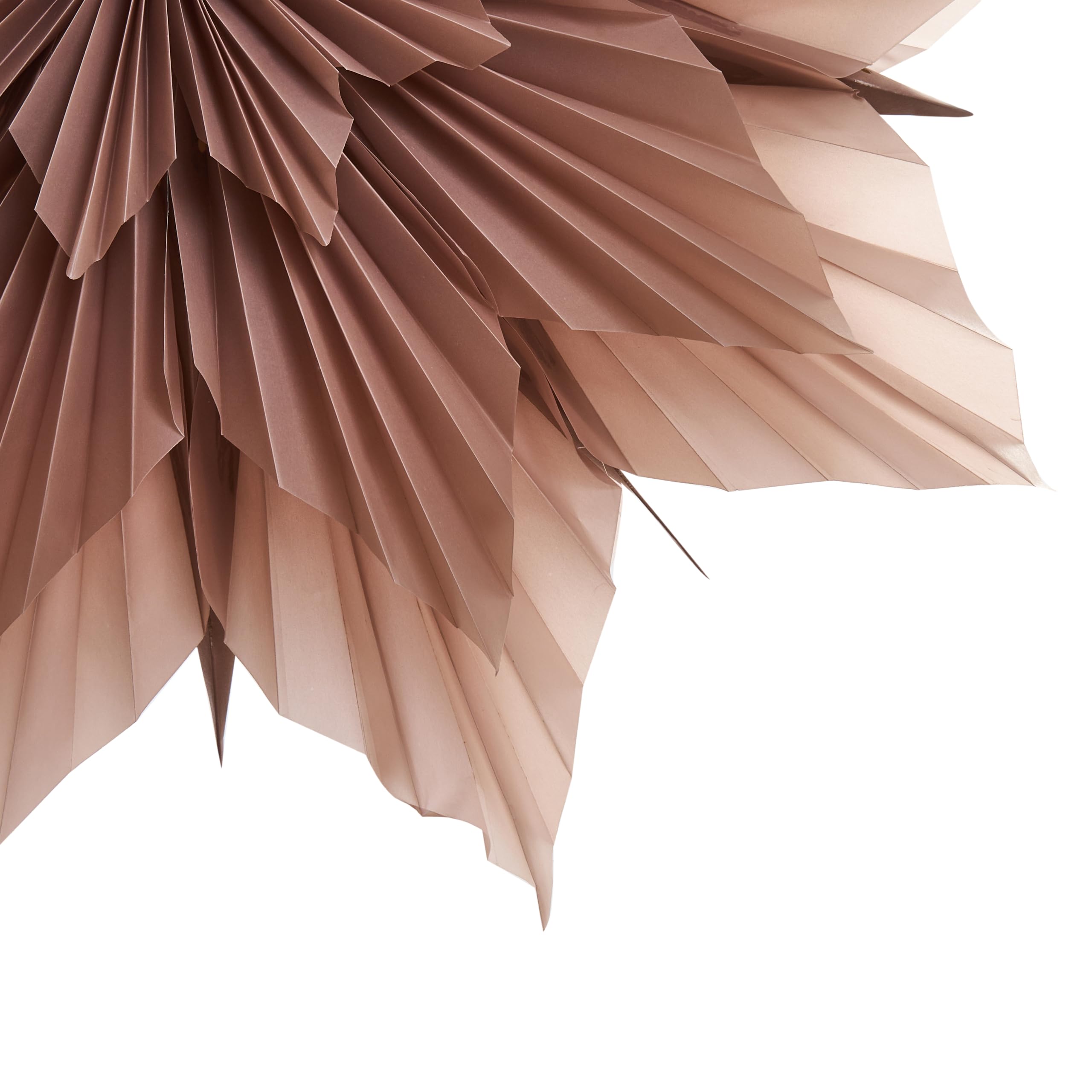 Beliani Décoration en Papier en Forme d'Étoile Flocon de Neige Lampe Suspendue Thème Noel Rose Osteran