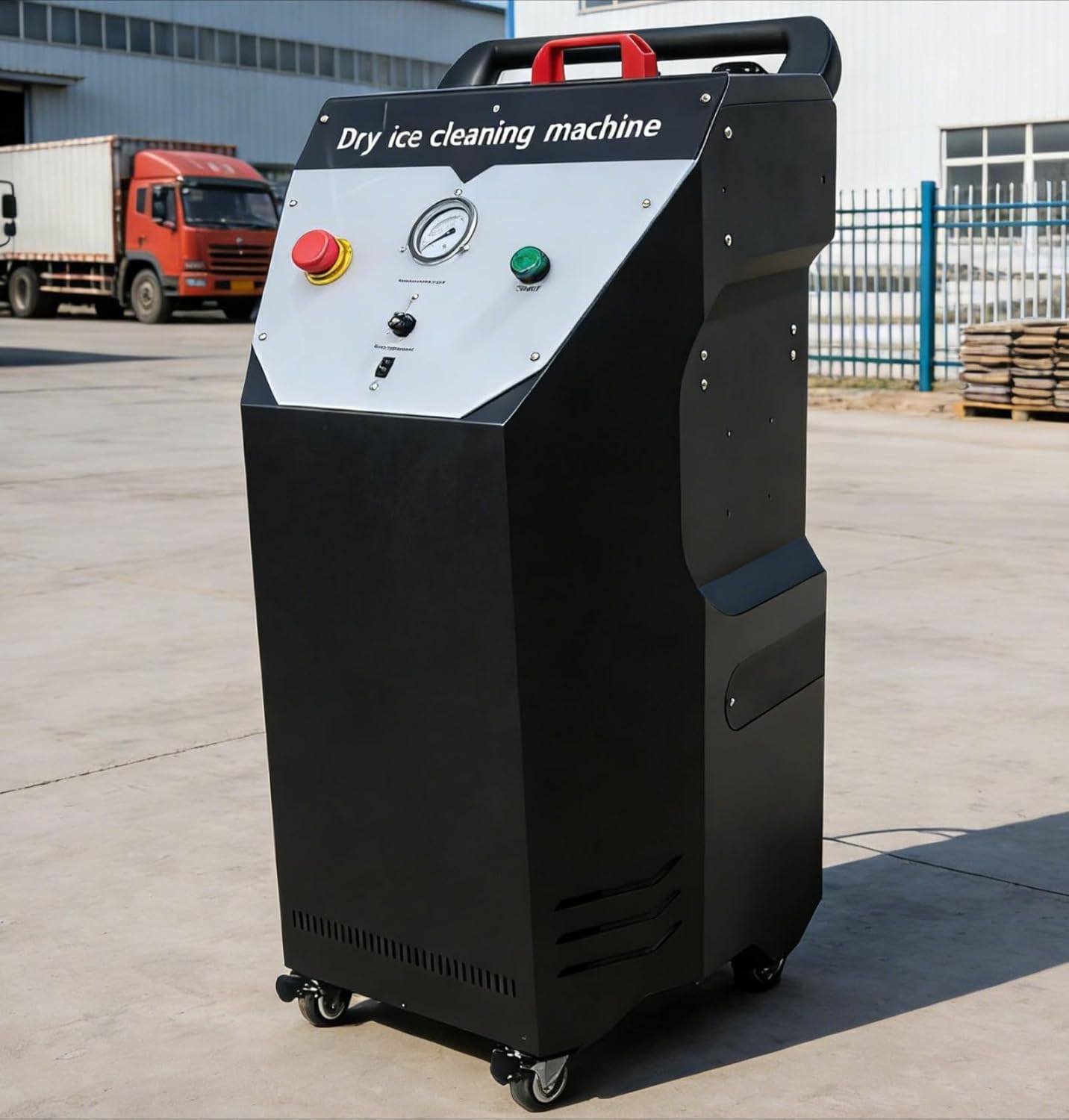 Dry Ice Blasting Machine, Commercial Grade Dry Ice Cleaning Machine, Portable High Pressure Dry Ice Blaster for Restaurant Kitchen Equipment Facility Cleaning Food Processing Grease Removal