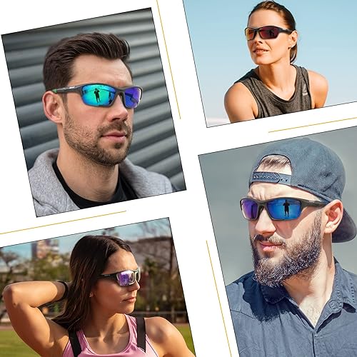 Miniatura 6 de Polarized Sport Sunglasses for Men Women Cycling Glasses 1or 5 Lens Youth Baseball Sunglasses for Fishing Running