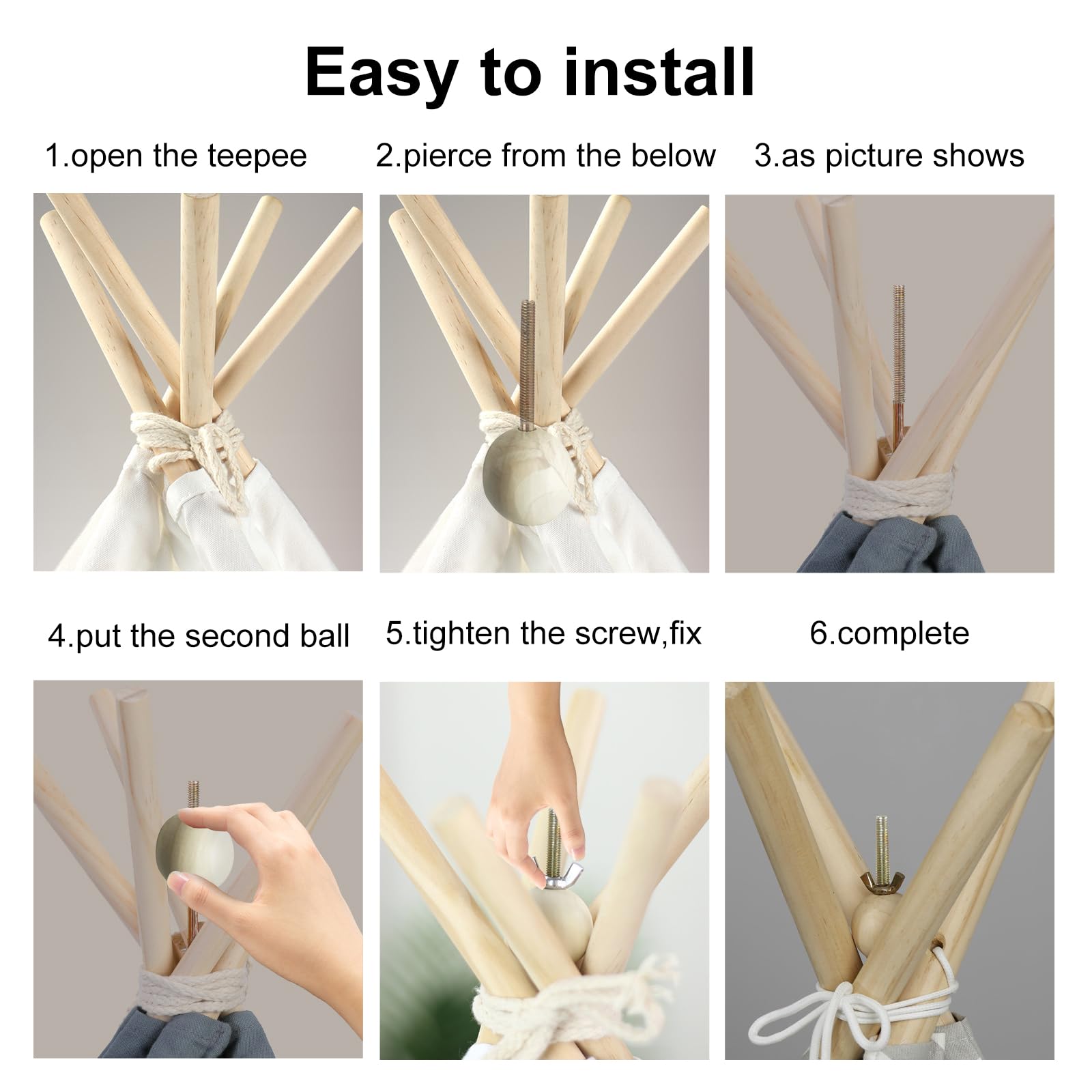how to tie a teepee