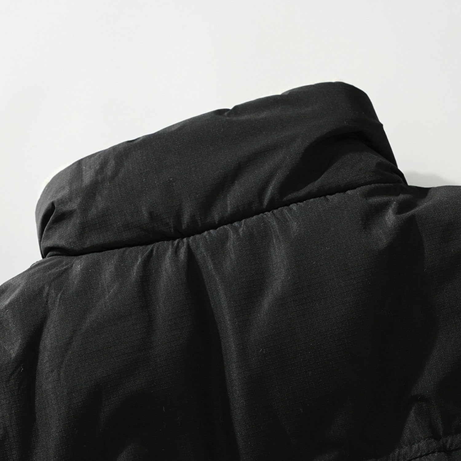 Winter Jacket For Men Fleece Lined Padded Stand Collar Long Sleeve Bubble Puffy Warm Streetwear Coat Outwear, S-3XL