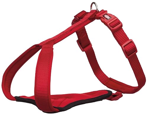 TRIXIE 1998803 Arnés en Y Premium, L-XL, 80-95 cm/25 mm, Rojo