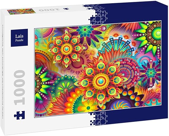 Lais Puzzle - Unmu00f6glich, Psychedelische Farben: 15 Blu00e4tter 2.000 Teile