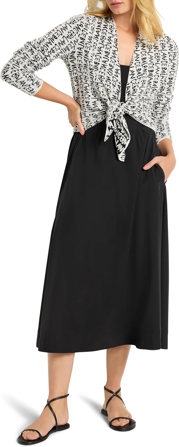 NIC+ZOE Women's Tech Stretch Mixed Media Dress