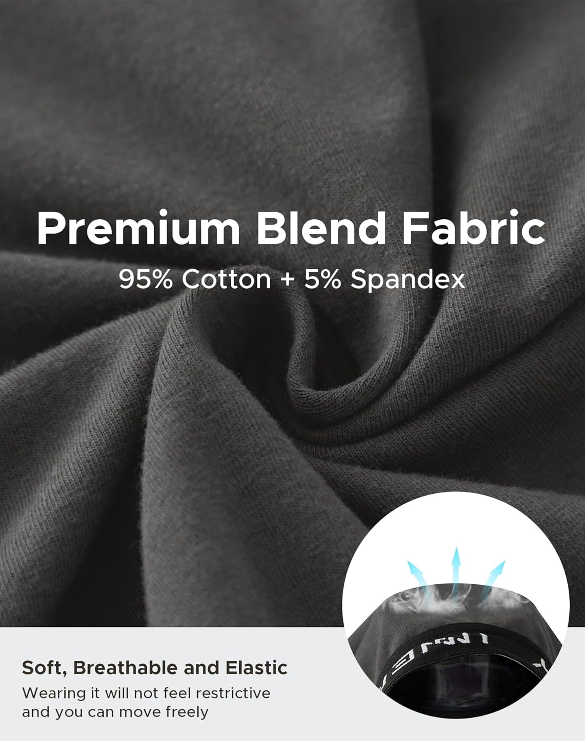 INNERSY Men's Big and Tall Boxer Briefs Cotton Moisture Wicking Underwear 4-Pack - Image 5