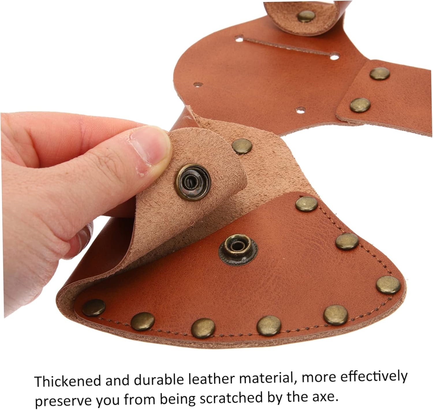 Yardwe 4pcs Hatchet Protective Casing Portable Hatchet Covers Leather Protector for Outdoor Activity Lover