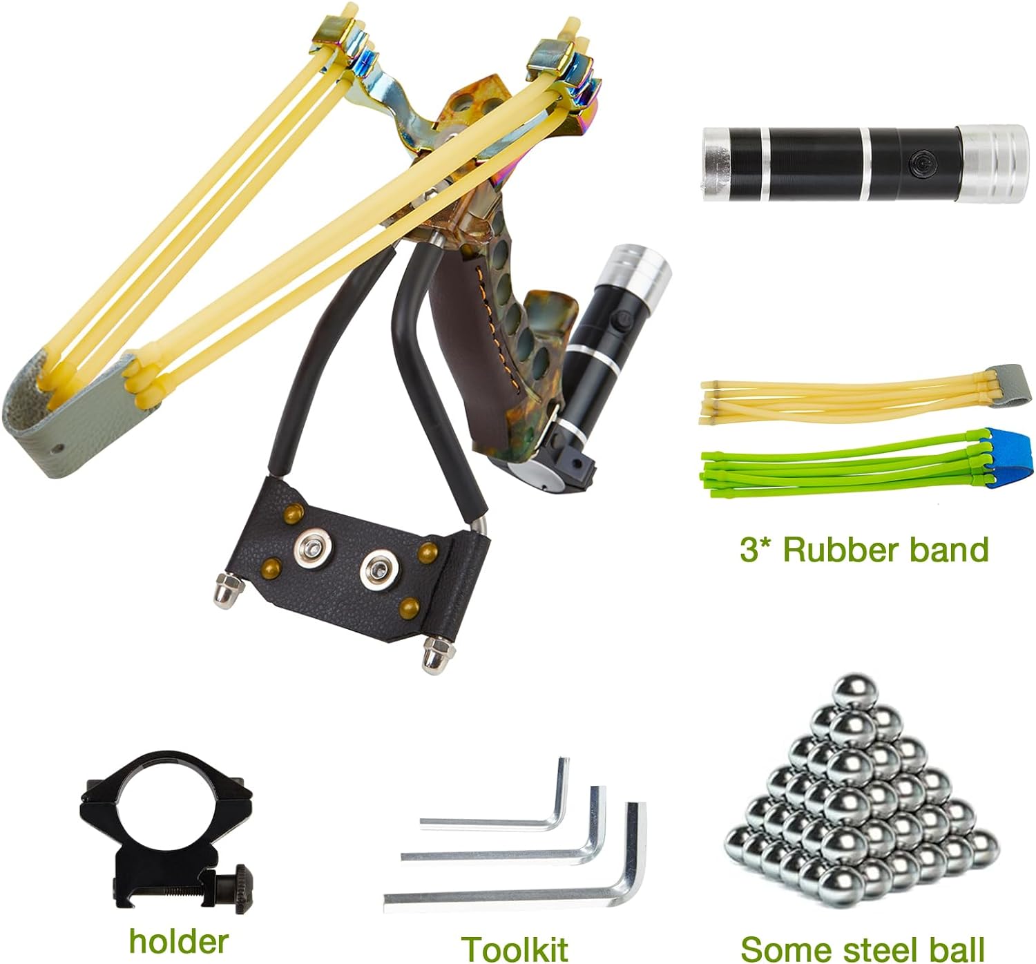 Stainless Hunting Slingshot High Velocity Catapult Slingshots Most Powerful Professional Outdoor Slingshots