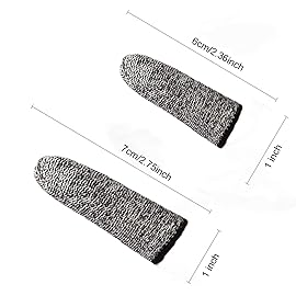 JADE KIT 20 PCS Finger Cots Cut Resistant Protector, Finger Covers for Cuts, Gloves Life Extender, Cut Resistant Finger Protectors for Kitchen, Work, Sculpture, Anti-Slip, Reusable