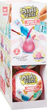 Make It Mini Lifestyle Series 2 Party Pack 6 Pack Mini Collectibles MGAs Miniverse, Mystery Blind Packaging, DIY, Crafts, Resin Play, Replicas, Molds, Teapots, Teacups, Candles, Vase Collectors, 8+