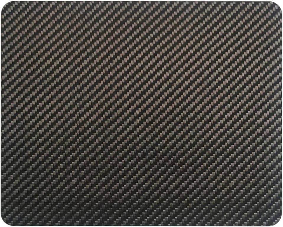 Multipurpose Carbon Fiber Mouse Pad - Hard, Thin, and Lightweight for Office, Gaming, and Daily Computer Use on Desk or Lap (3k Twill, Medium)