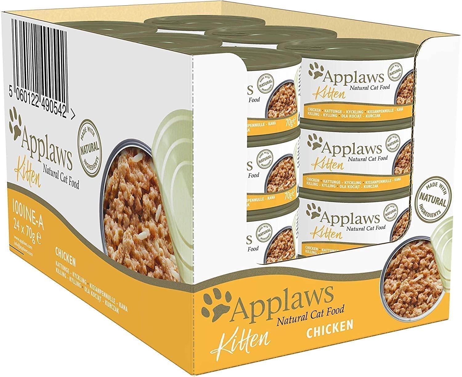 APPLAWS Cat Tin Kitten Grzbiet kurczaka 24X70GR