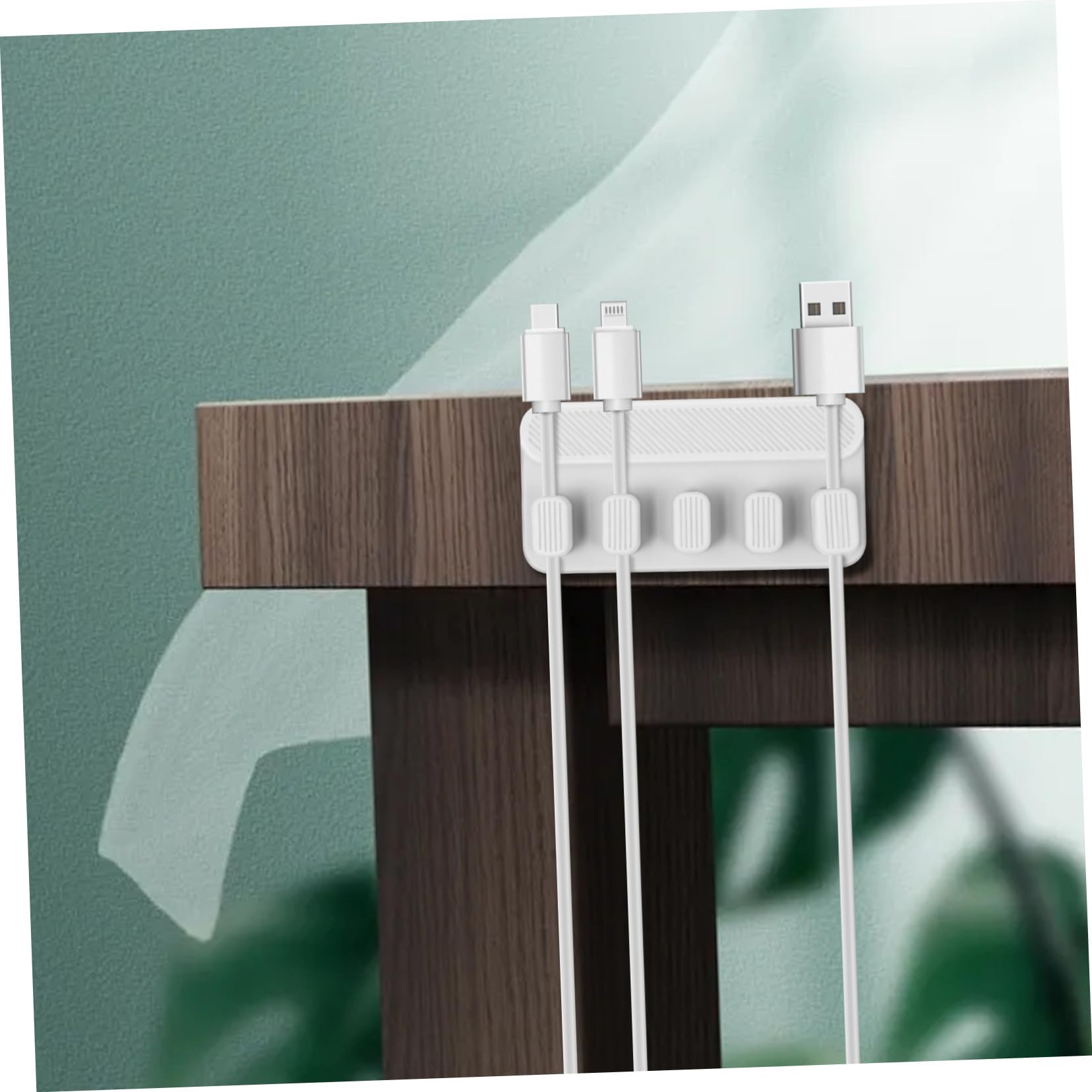 Hemobllo 3 Juegos De Organizadores De Cables Magnéticos Para Escritorio Herramienta De Gestión De Cables Clips Para Cables Para Casa Oficina Y Viajes.