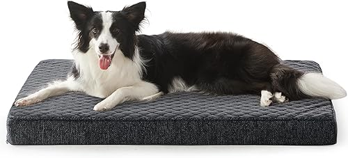 Miniatura 13 de JOEJOY Camas XL para perros de tamaño grande, cama ortopédica para perros grandes con funda extraíble lavable, camas extra gruesas de espuma