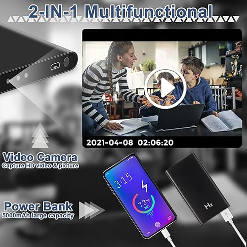 Miniatura 3 de WOTCHA Cámara de seguridad para el hogar 1080P HD Nanny Cam con visión nocturna sin WiFi Mini cámara de vigilancia portátil para viajes deportivos