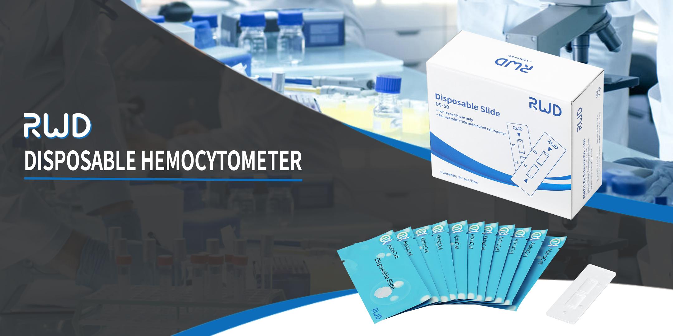 RWD DS-50 High Precision Hemocytometer, Disposable Cell Counter