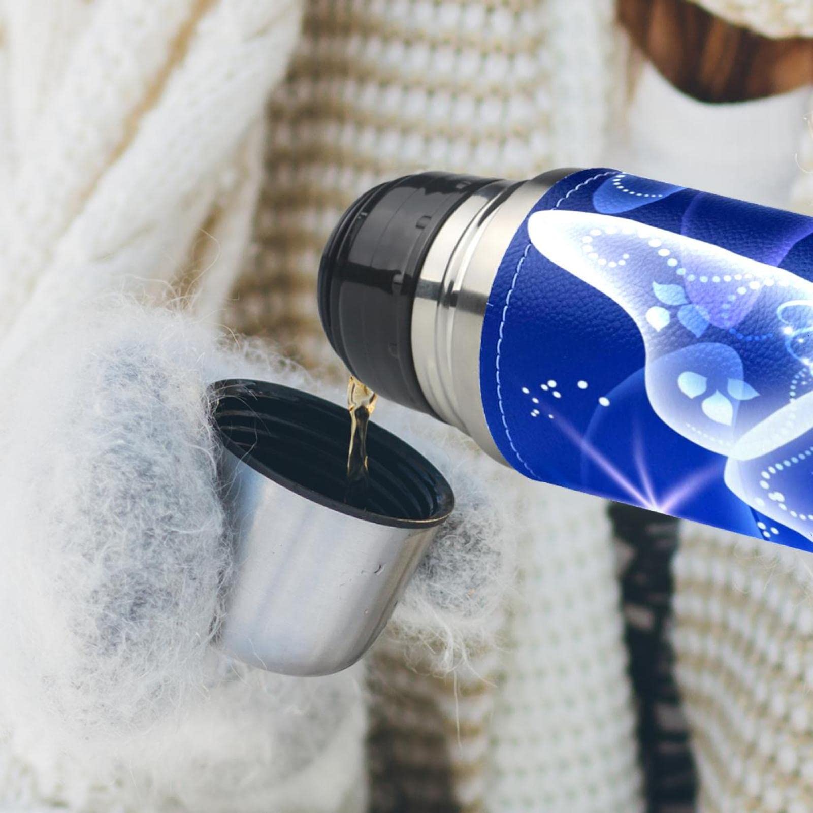 STICK ステンレススチール水筒 ライトブルー Amazon.co.jp: 断熱水筒 ステンレス製の水筒 金属製の水筒,ブルー