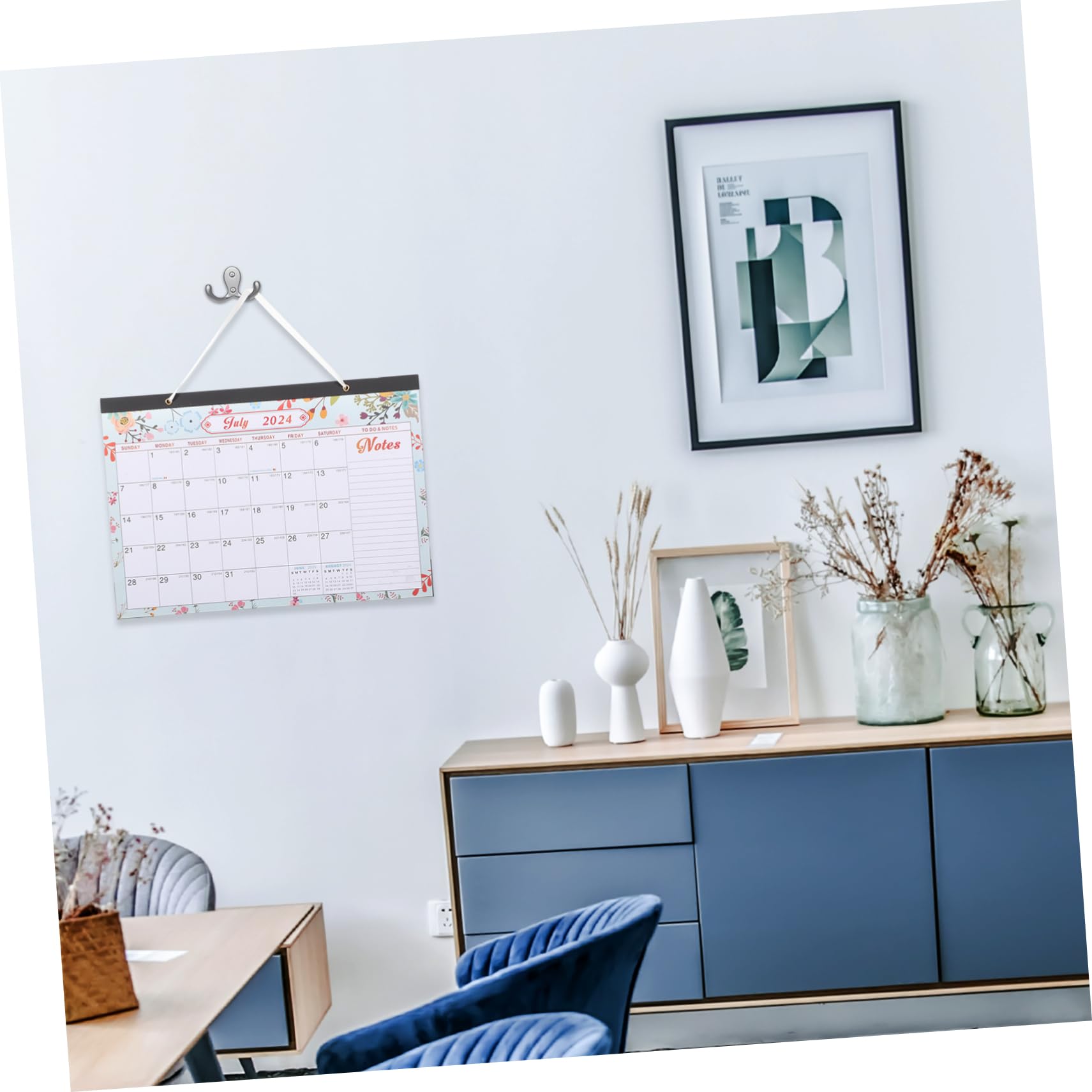 VILLCASE 4stücke Wandkalender Für Zuhause Und Büro Gedruckter Monatskalender Organisation Praktische Und Stilvolle Wandgestaltung Für Notizen Und