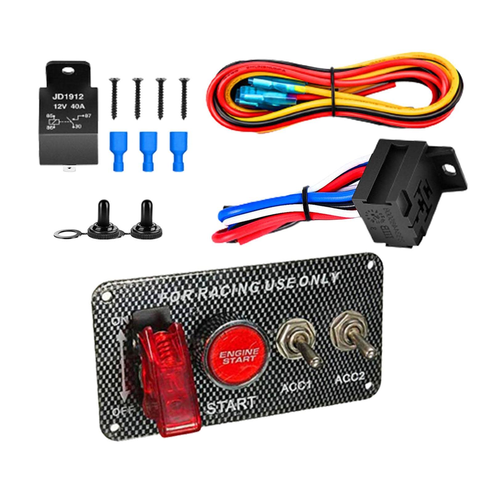 Ignition Key Switch Panel for 12V Vehicle Outboard Engine Yachts 4 in 1-image-24