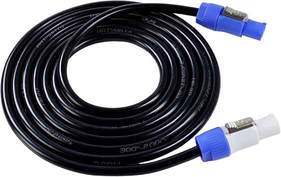 3 Feet PowerCon Power Cable, 3 Pin AC | PowerCON Input to Output Extension, For LED Scream, Stage Lighting, Audio Video Equipment, Live Show, 1 Pack