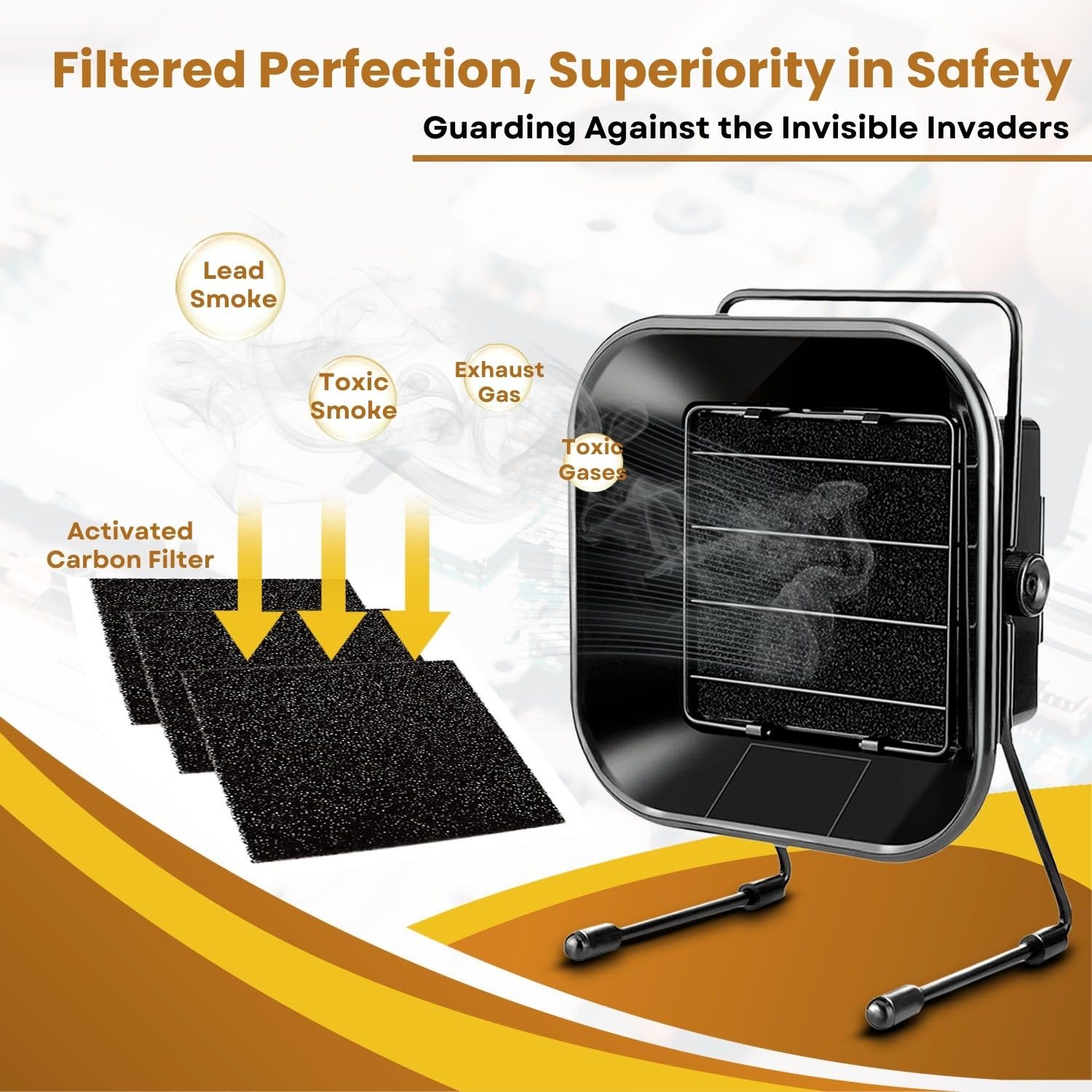 High-Performance Ventilation Fan With Powerful Suction And Plastic Duct Pipe For Effective Smoke And Dust Extraction ESD Fume Extractor Fan