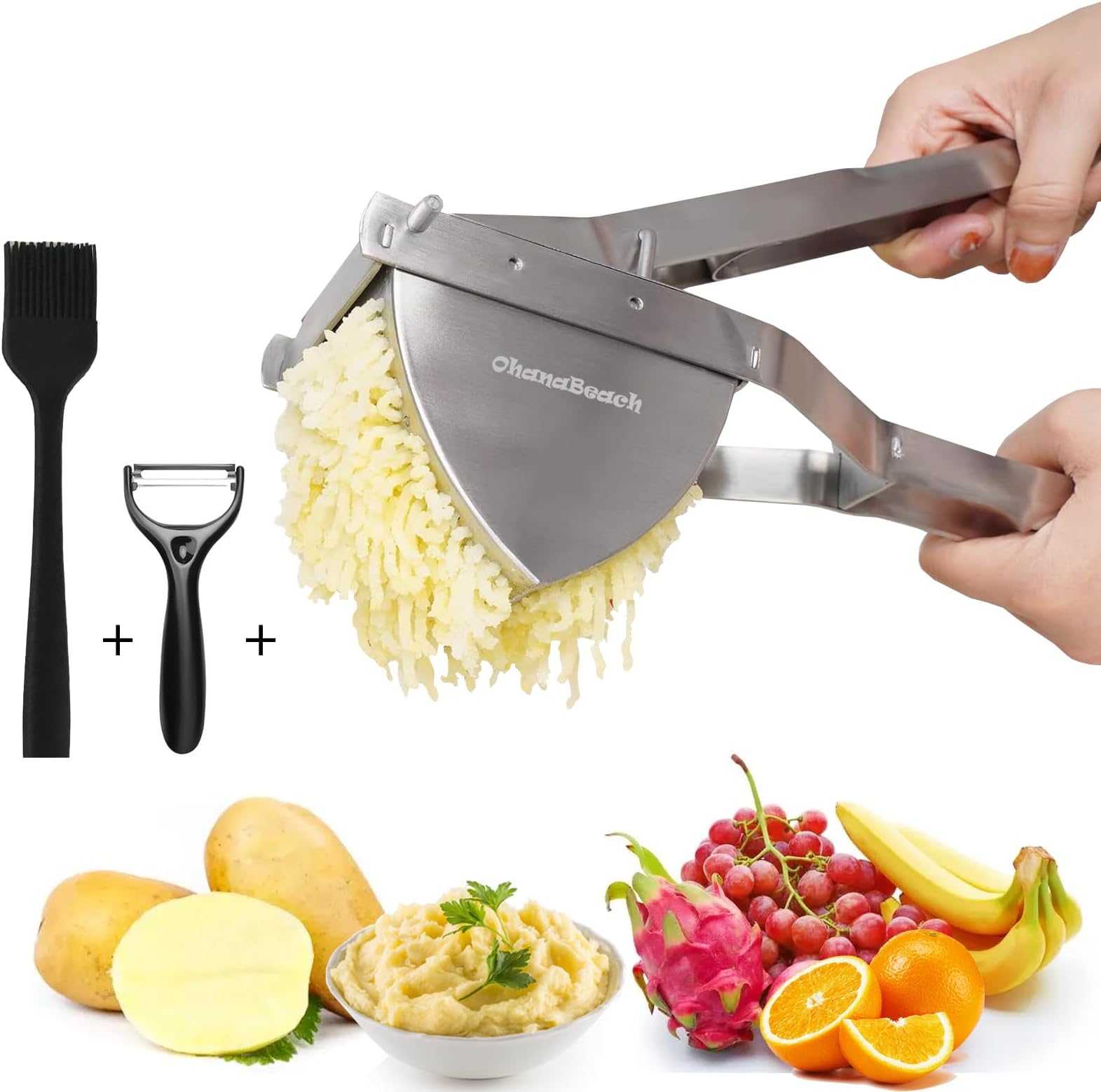 Relaxdays Schiacciapatate Pressa Passatelli Pasta Patate Lavabile relaxdays-schiacciapatate-pressa-passatelli-pasta-patate-lavabile