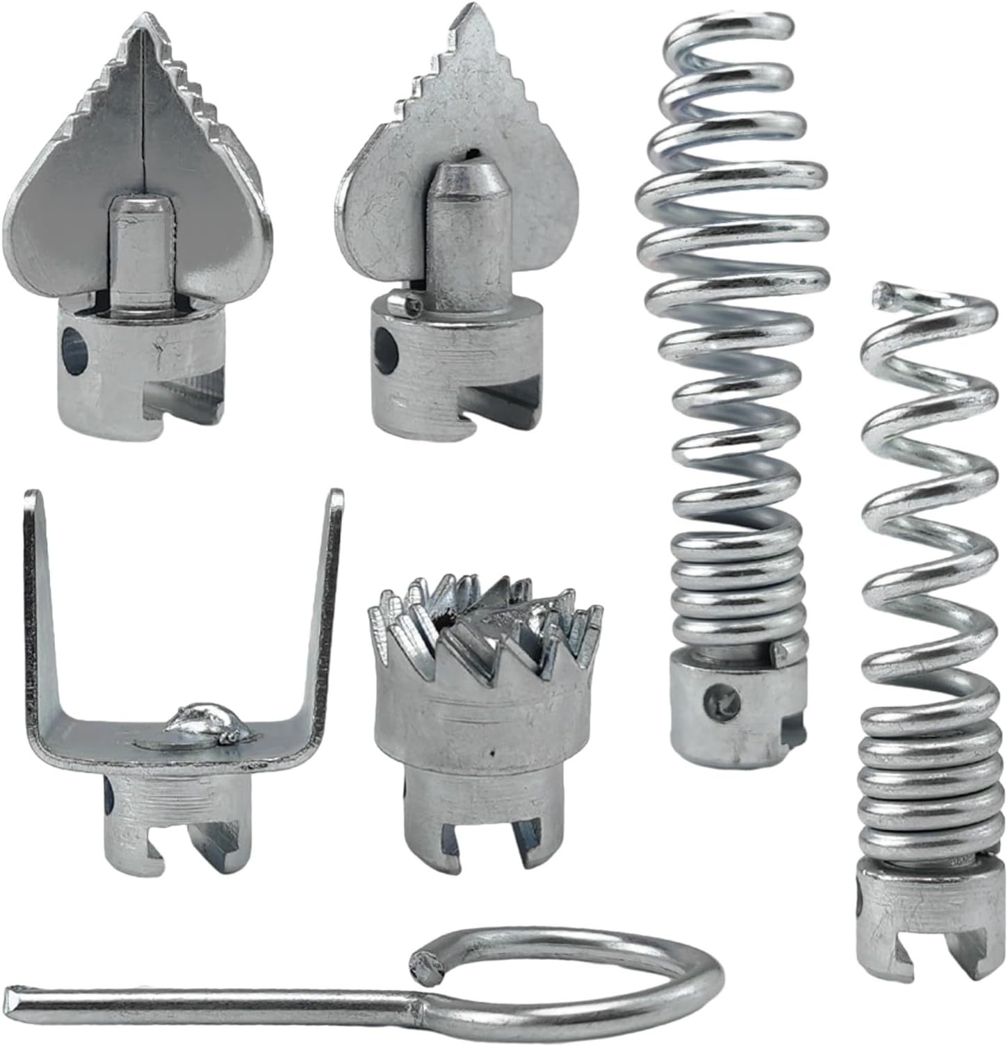 7Pcs Drain Cleaner Combination Cutter Head Set, 16mm Drain Dredging Combination Cutter Head for Ridgid k50 K400 Drain Snake Drain Cleaner