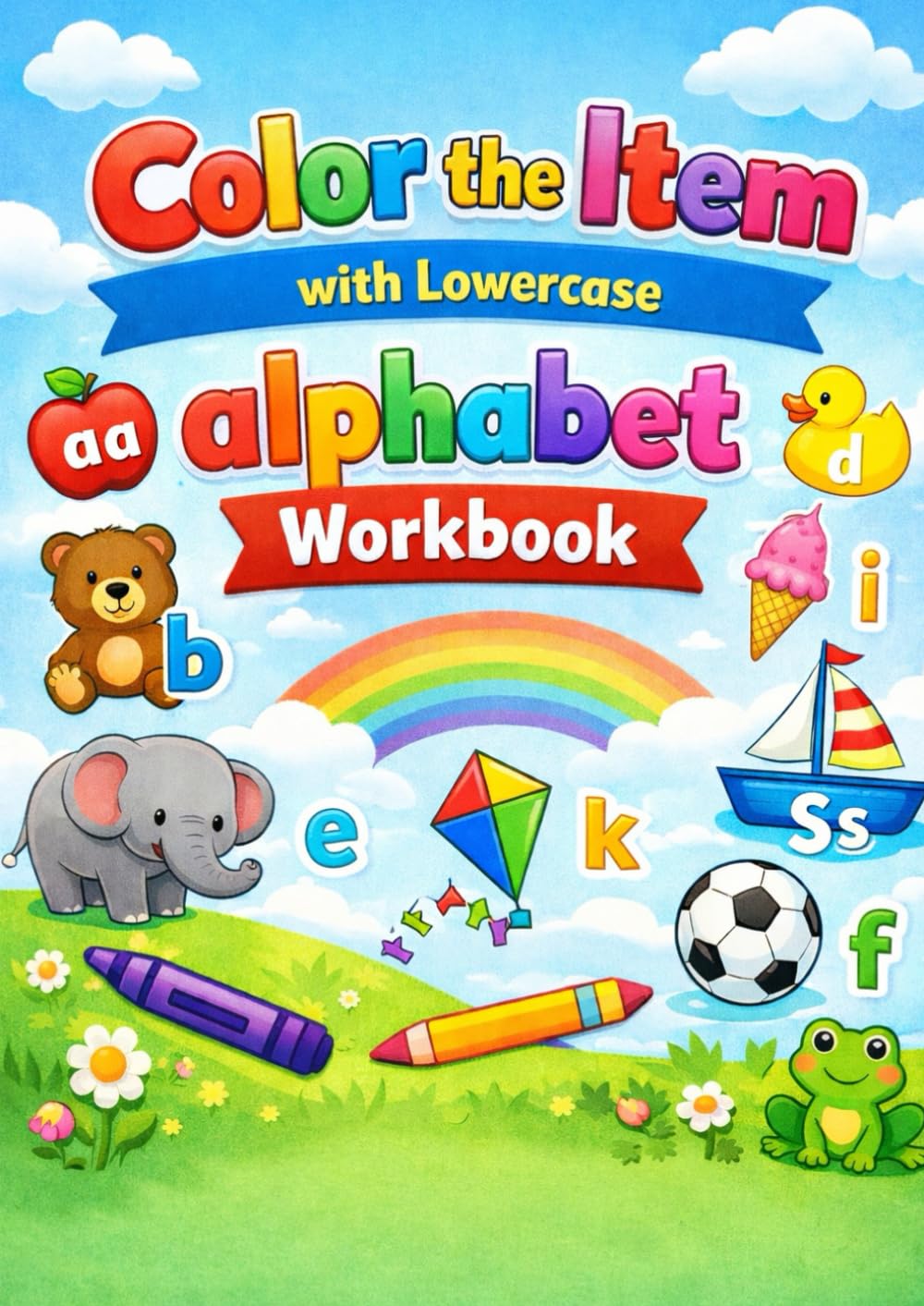Color the Alphabet: Lowercase Letter Coloring Workbook for Kids: Fun & Educational A-Z Coloring Pages to Learn Lowercase Letters for Preschoolers and Kindergarteners (Worksheets)