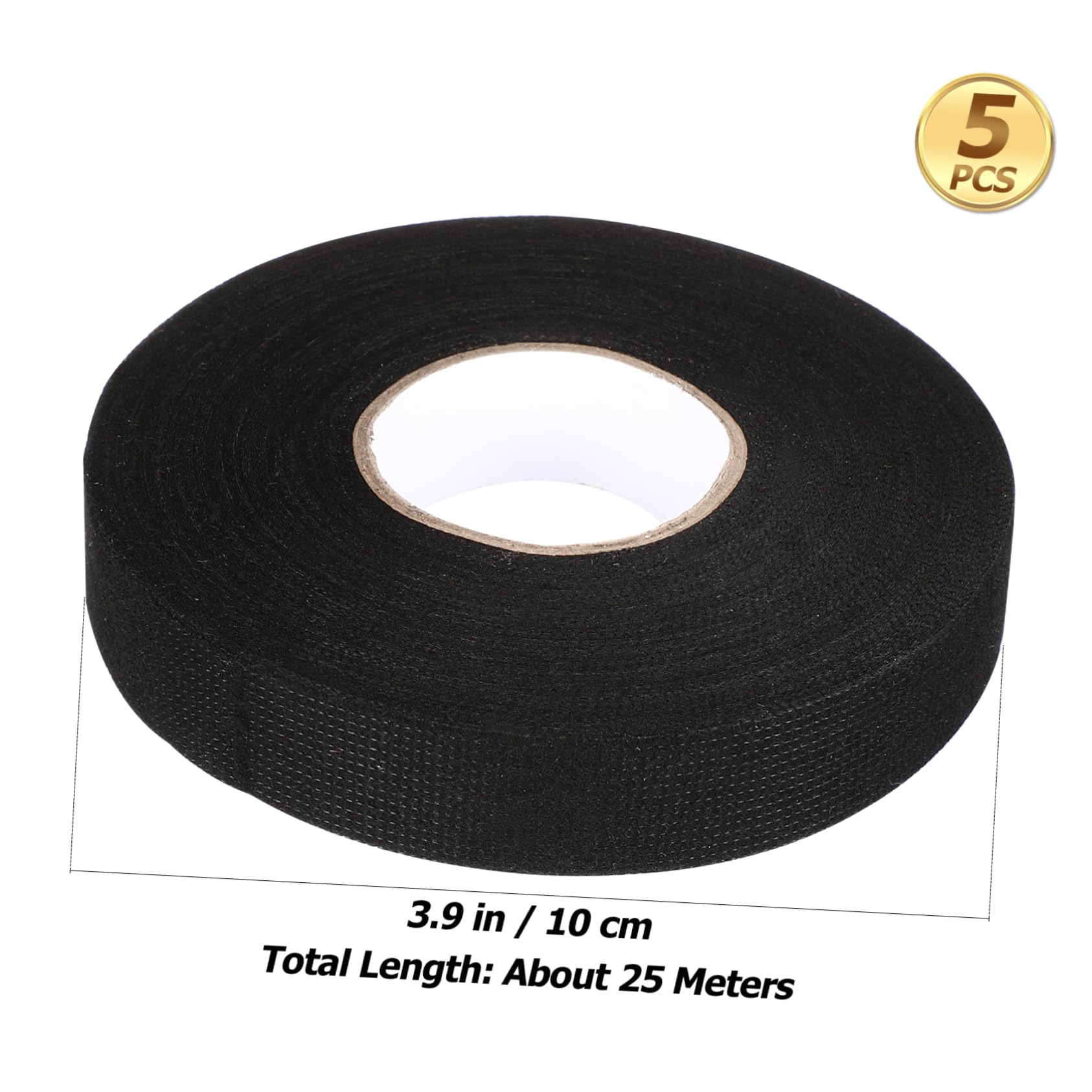 Ciieeo 5rollos Cinta Autoadhesiva Envolver Cables Alta Temperatura Resistente Desgaste