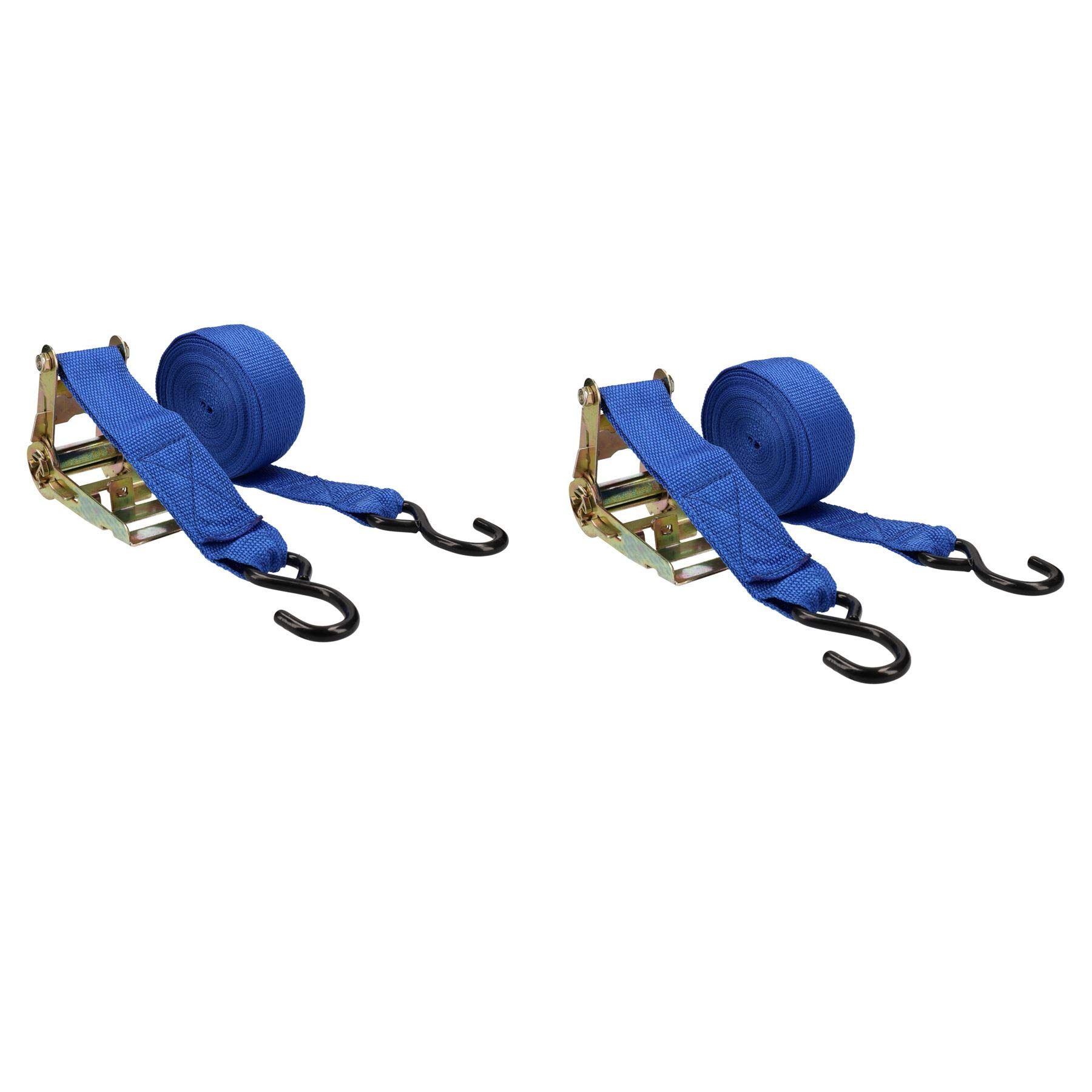 2 Trailer Car Recovery Trailer Ratchet Lashing Tie Down Strap 750kgs 30ft x 50mm