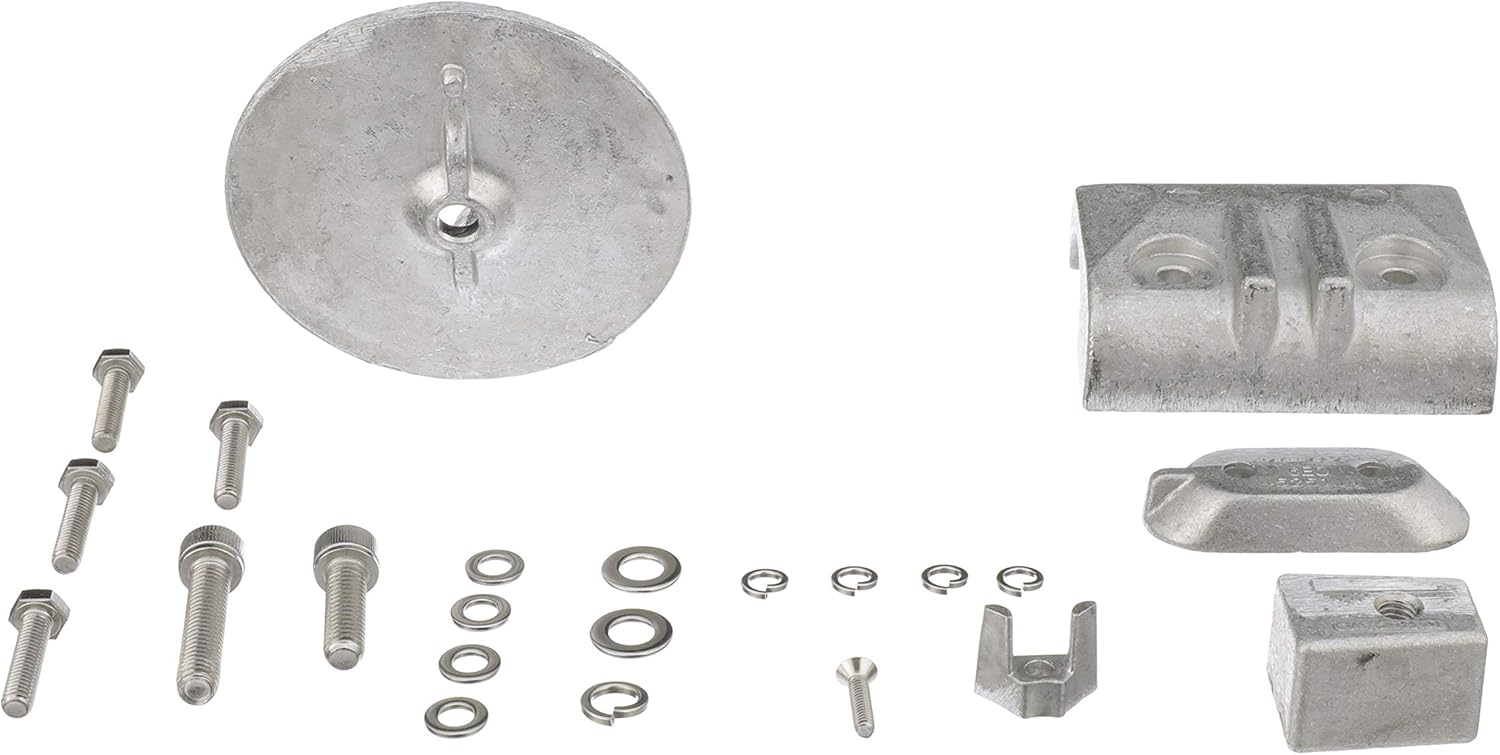 Quicksilver 8M6008009 Aluminum Anode Kit for Yamaha 40-50 Hp Outboards