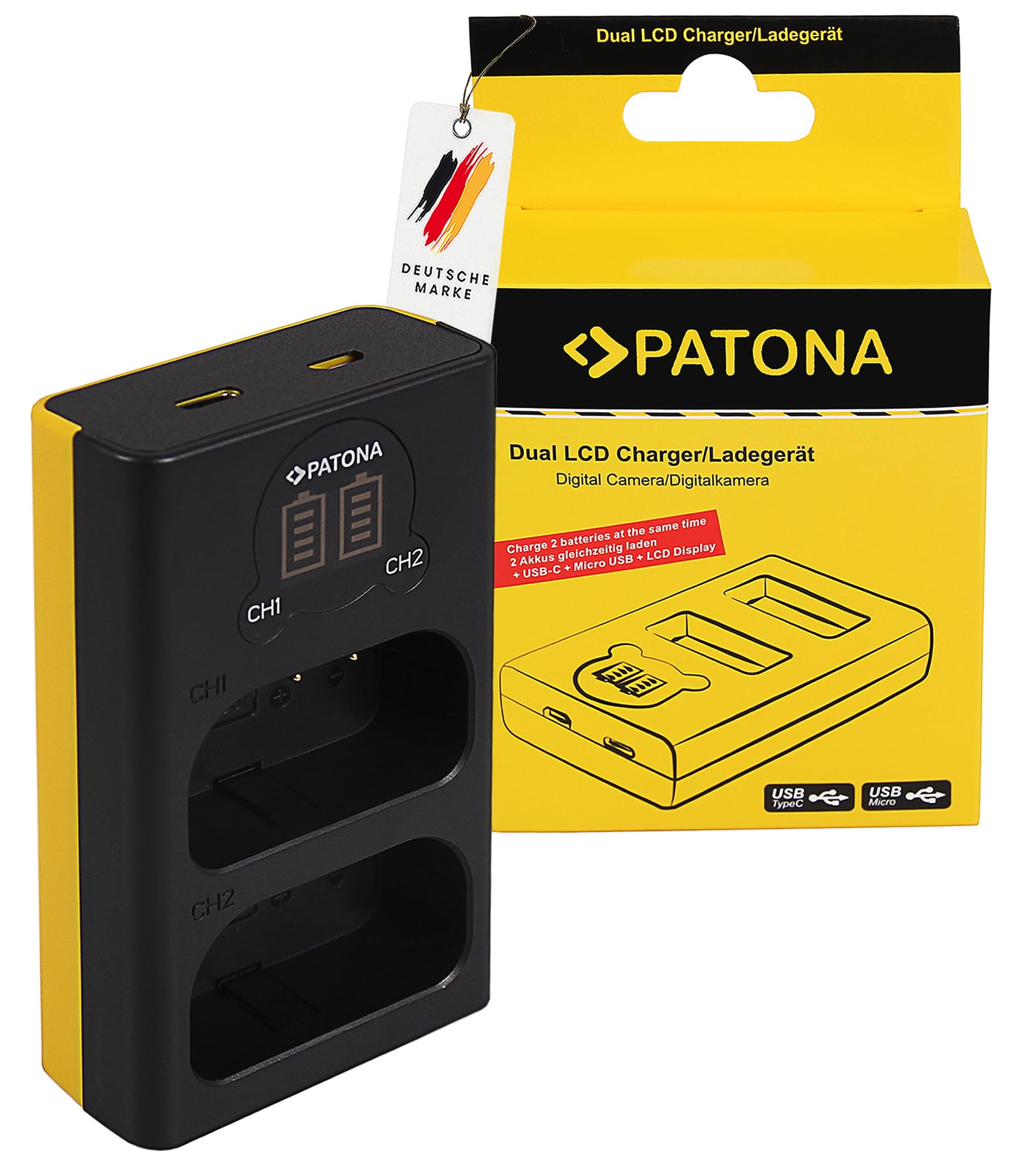 PATONA Batteria Platinum di ricambio per Panasonic DMW-BLJ31 3500 mAh per Lumix DC S1 S1R S1H