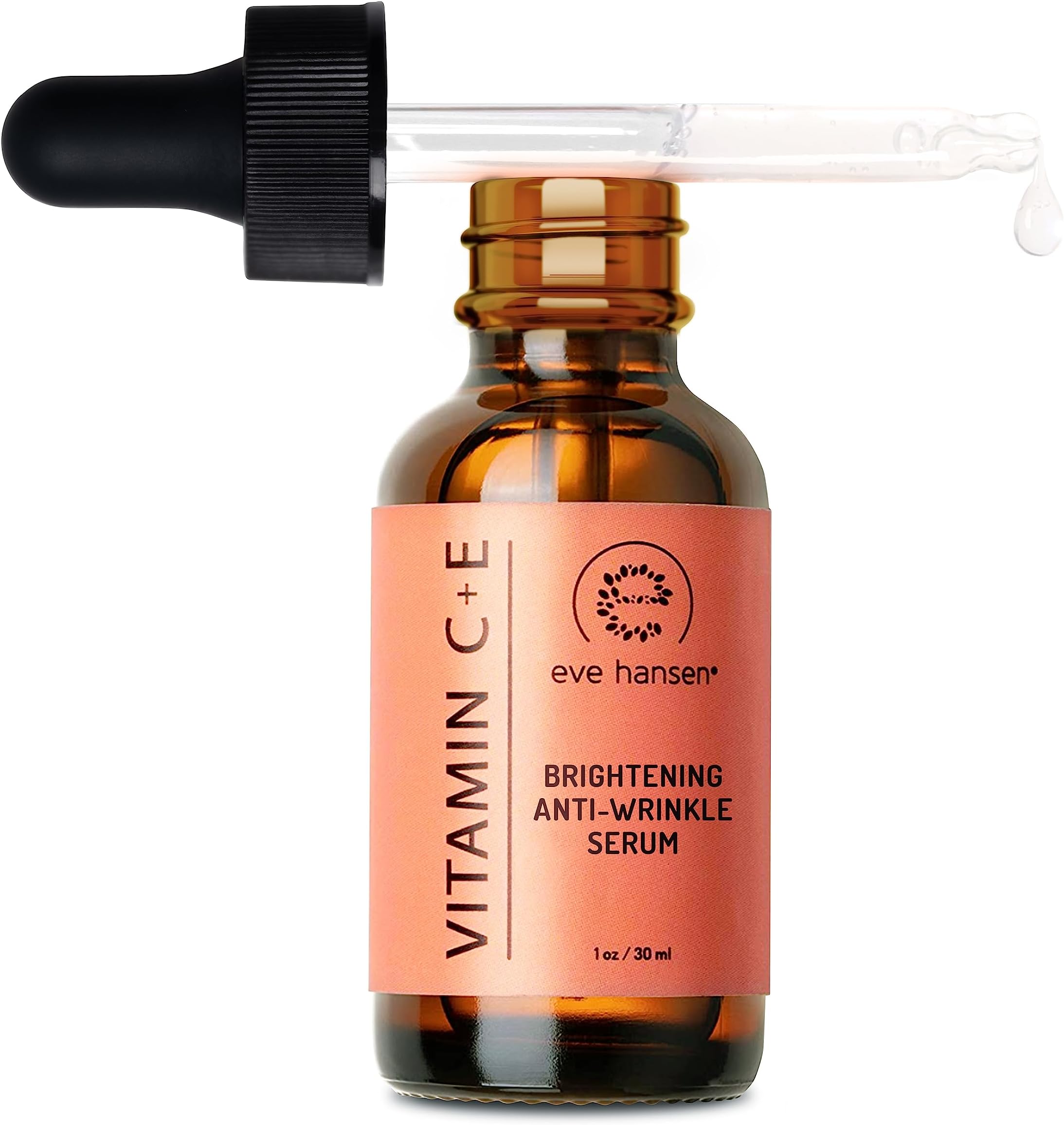 Eve Hansen Vitamin C Serum for Face - Facial Serum with Hyaluronic Acid, Vitamin E and Aloe Vera 1 oz - for softer, smoother, and more refined Skin