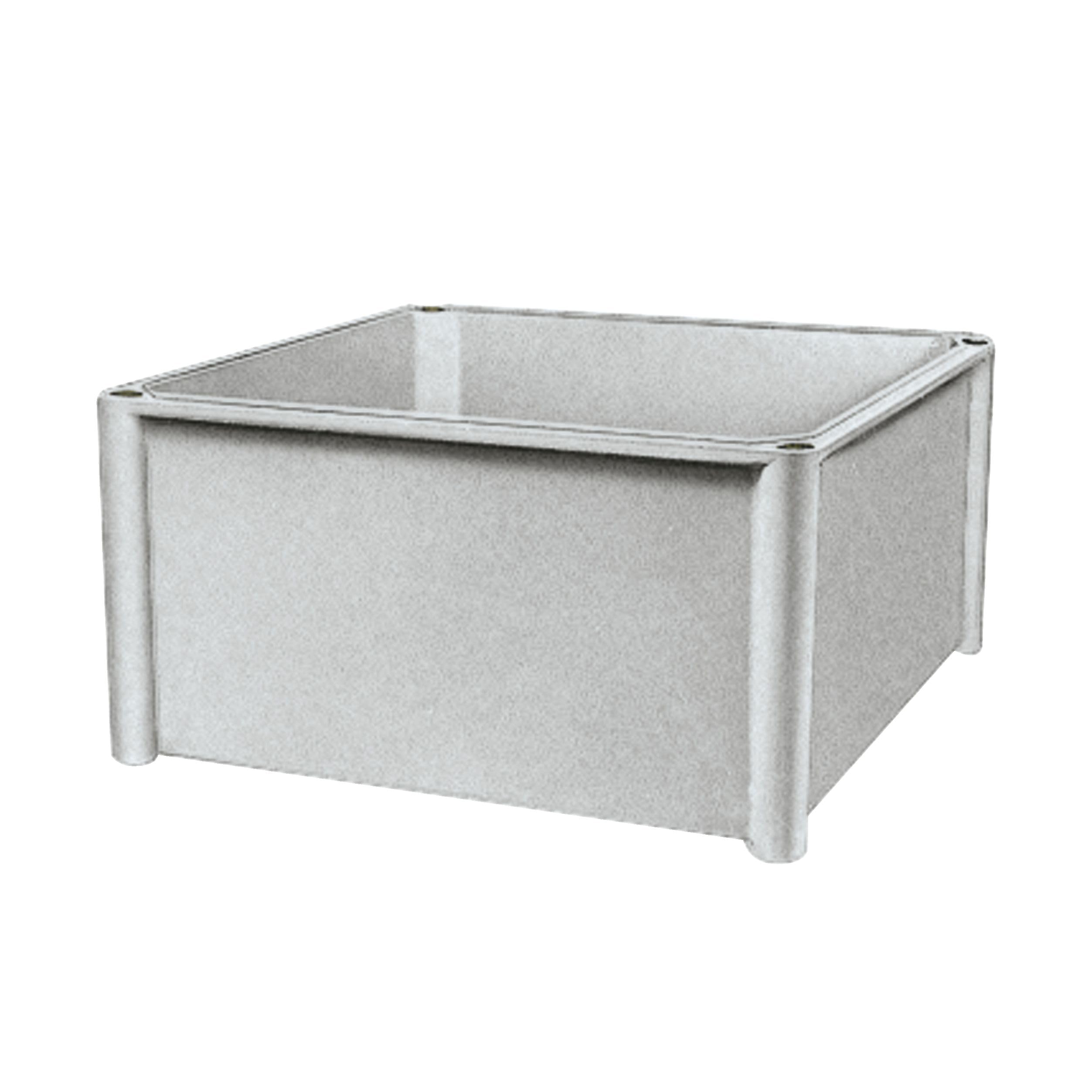 Fondo PLS polyester preventif corrosion 36x36x13.5 fond de boitier 7035