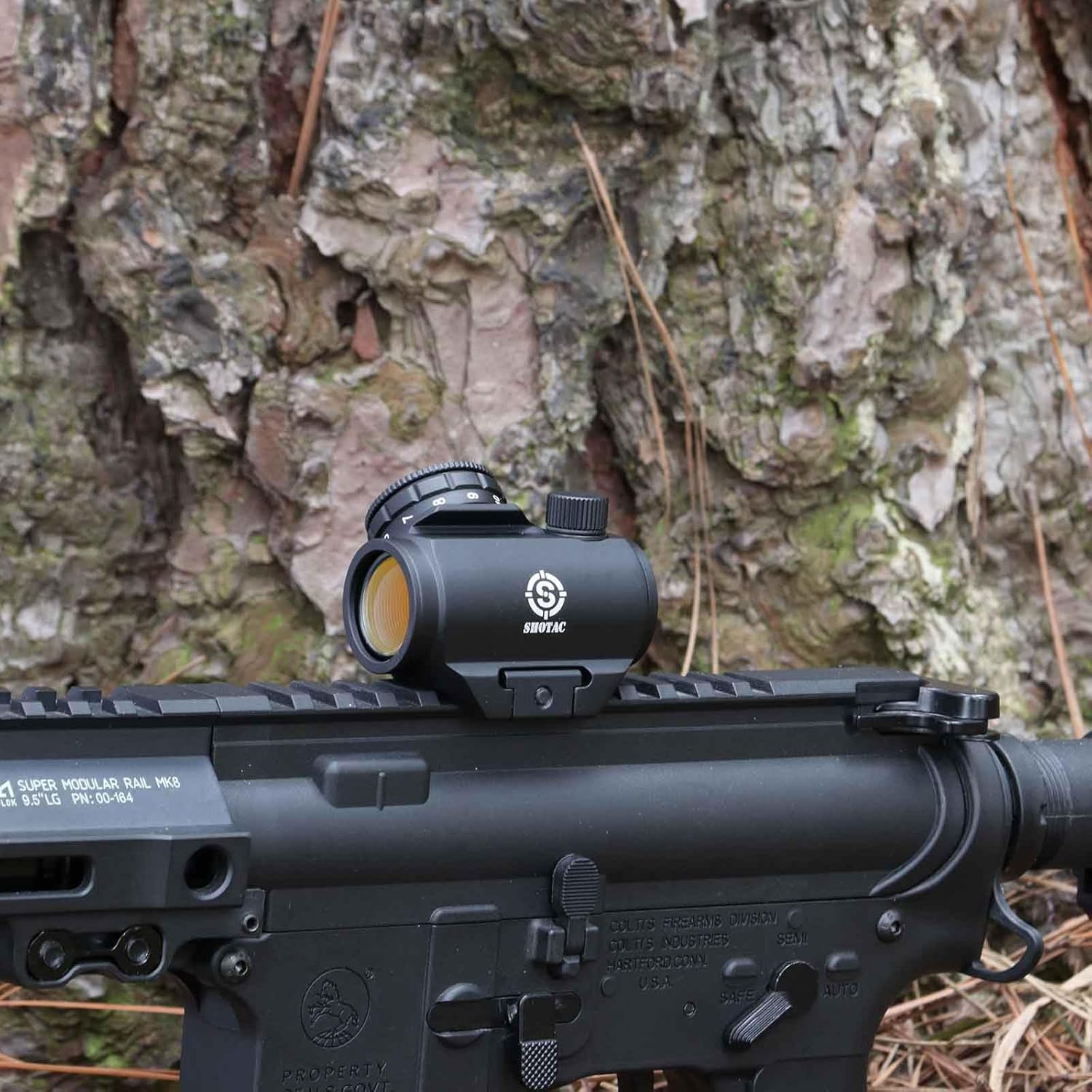 SHOTAC Red Dot Sight ST007,2 MOA dot Size, Submersible to 16 feet (5 Meters) IPX8 Waterproof & Shockproof Over 15,000 Rounds of .223