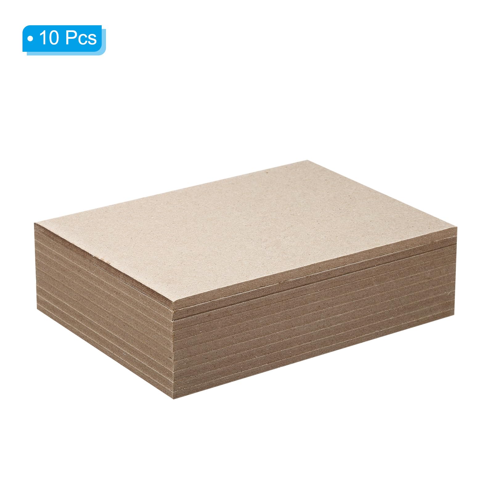 PATIKIL 7x5x0.2" Chipboard Sheets, 10Pcs Thick Book Board Binders Board Sturdy Bookbinding Supplies for Book Binding Cover Gray - Image 3