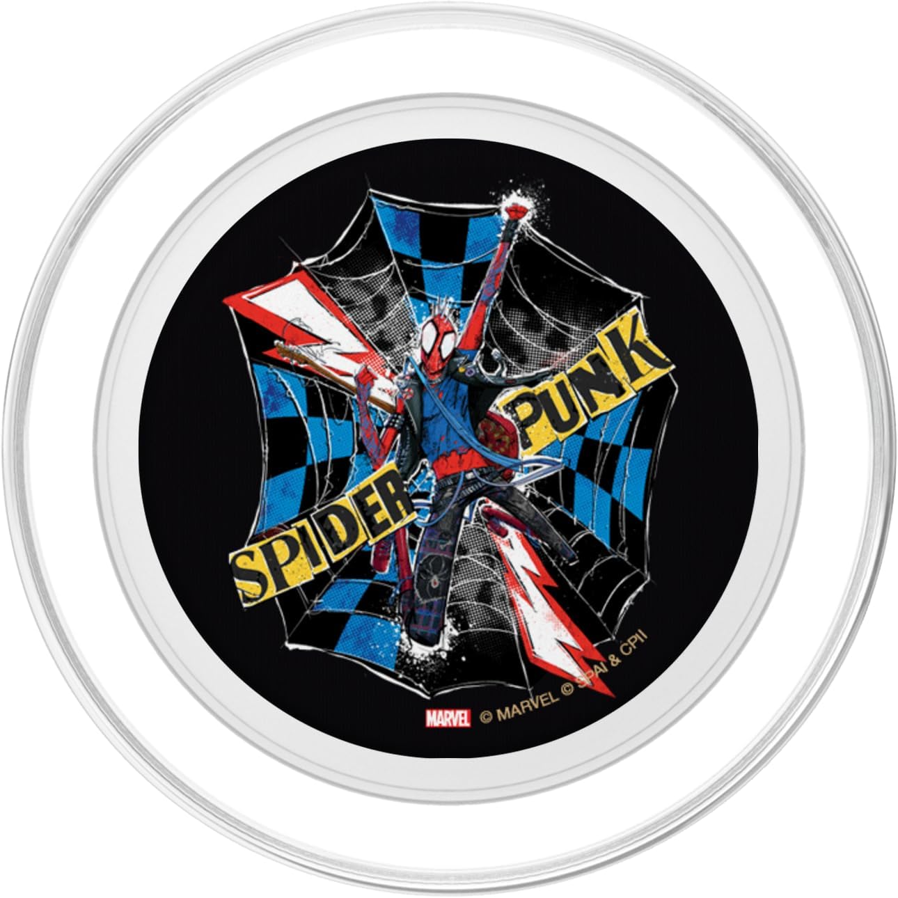 Marvel Spider-Man: Across the Spider-Verse Spider-Punk Web PopSockets MagSafe PopGrip for iPhone