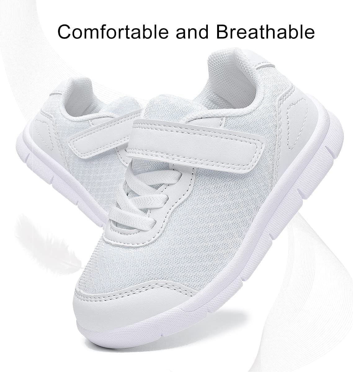 Nihaoya Toddler/Little Kid Boys Girls Shoes Running/Walking Sports Sneakers - Image 3