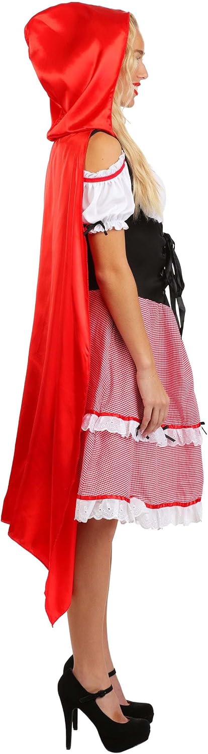 Women's Knee Length Red Riding Hood Costume Red Riding Hood Dress for Women
