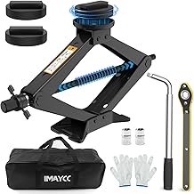 IMAYCC Car Jack 2.5T Universal Car Jack for BMW Series with 2 Rubber Buffers, Portable Lifting Jack with Key for Wheel Nuts, Car Emergency Set for SUV MPV BMW (1/3/5/6/7/Z/X)