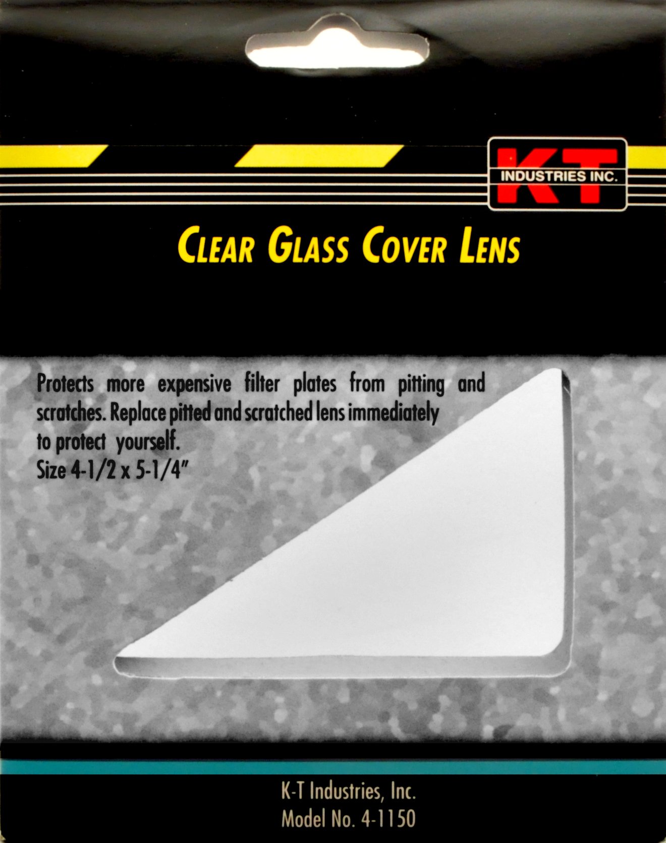 K-T Industries 4-1150, Welding Helmet Clear Glass Cover Lens