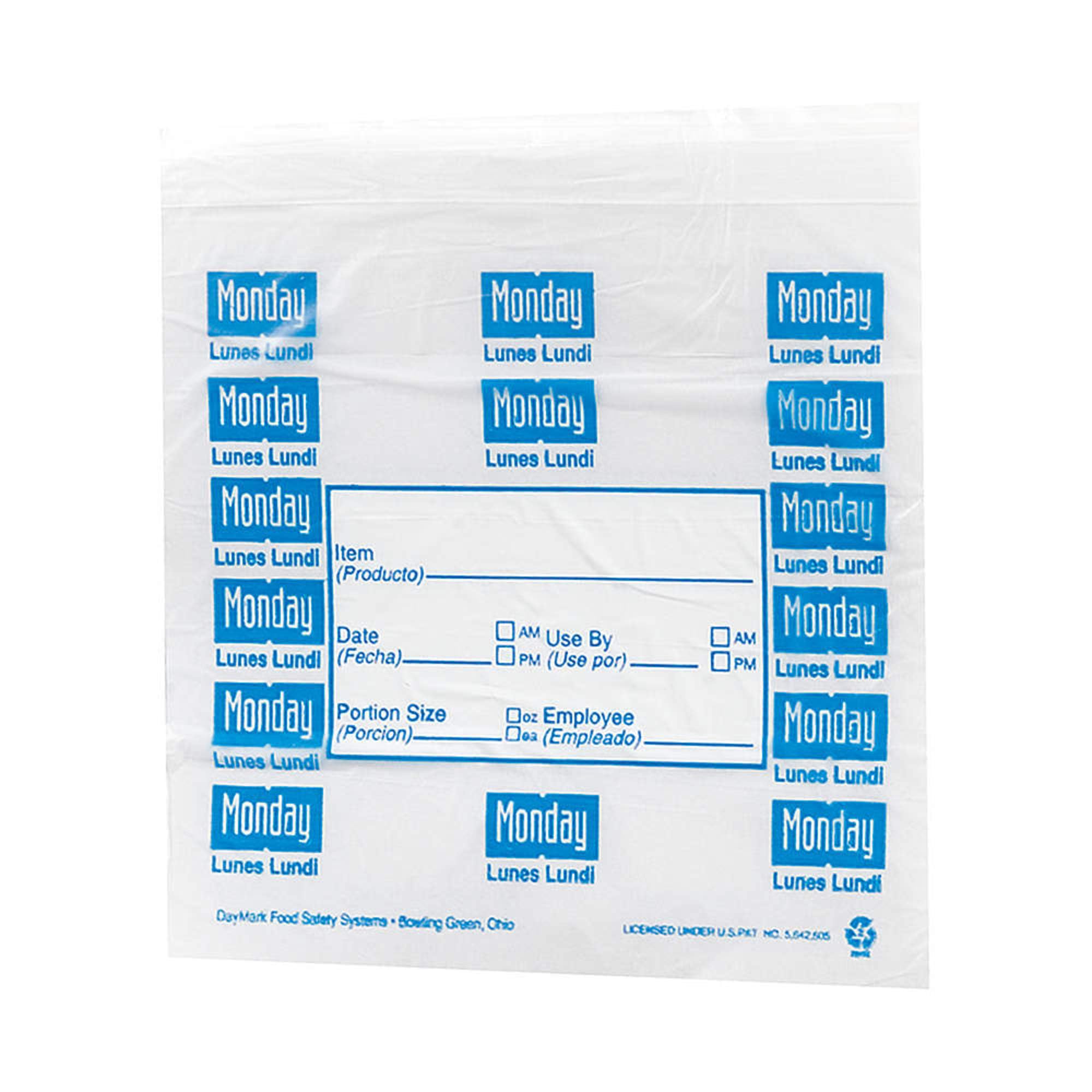 DayMark - -65 x 7 Saddlepack Monday Trilingual Portion Bag by DayMark Safety Systems – Multicolor, Model 112378